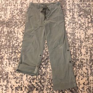 Style & Co Convertible Pants,Olive Green Size 4P,